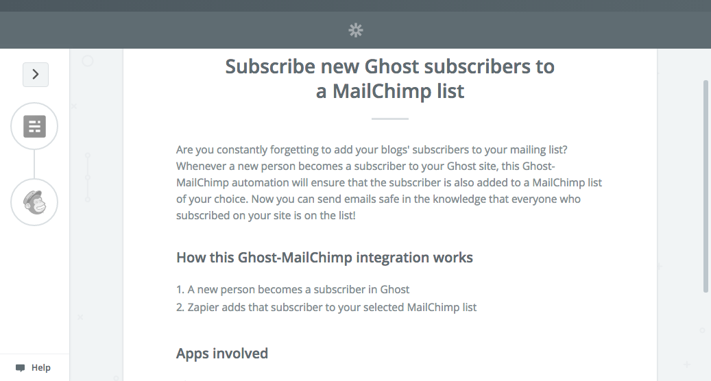 Integrating Ghost with Mailchimp