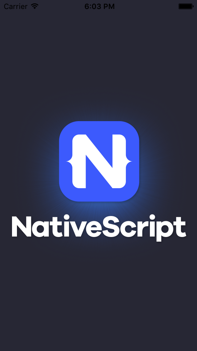 Default Nativescript splashscreen