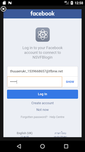 Using Nativescript Vue 2.0, Firebase and Font Awesome to create a login screen